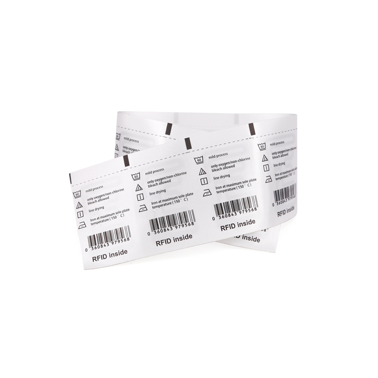 RFID NFC Woven Labels for Garments Footwear Hats Home Textiles and Bedding