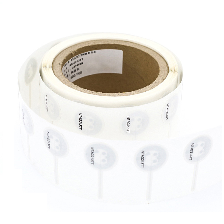 Custom RFID Tamper Evident NFC Label with NTAG213 Chip Anti-Counterfeit Security Sticker