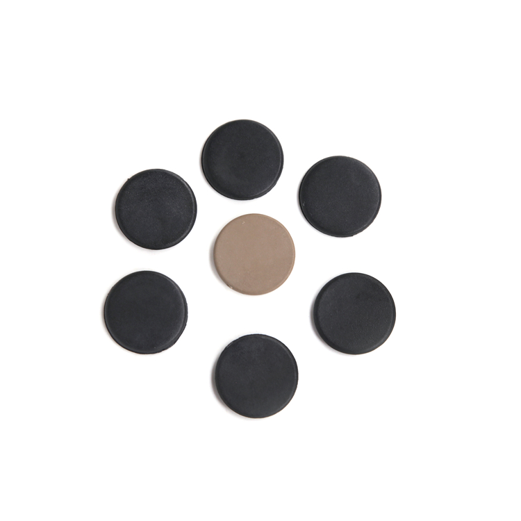 Small Black PPS RFID Laundry Tag Waterproof Washable NFC Coin Tag for Linen Tracking